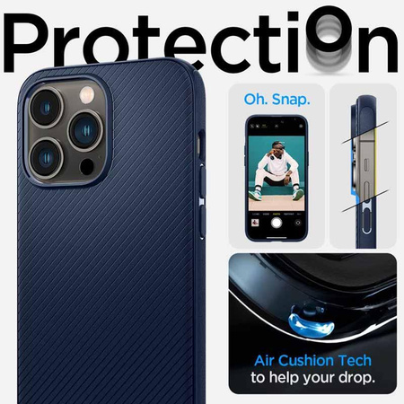 Spigen Mag Armor - Hülle für iPhone 14 Pro (Marineblau)