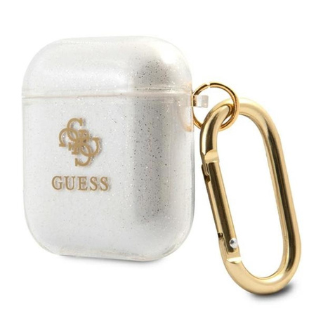 Guess Coloured Glitter - Airpods-Hülle (transparent)