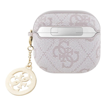 Guess 4G Strass Charm - pouzdro pro AirPods 4 (růžové)