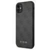 Guess 4G Metall Gold Logo - iPhone 11 Hülle (grau)