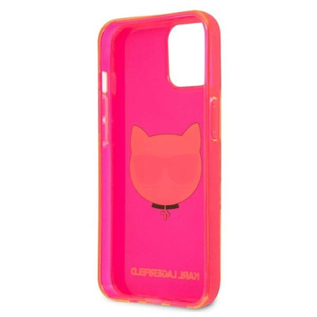 Karl Lagerfeld Choupette Head - iPhone 13 Case (fluo pink)