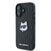 Karl Lagerfeld Monogram Choupette Head Pin - pouzdro na iPhone 16 (černé)