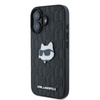 Karl Lagerfeld Monogram Choupette Head Pin - Case for iPhone 16 (black)