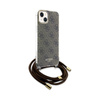 Guess Crossbody Cord 4G Print - pouzdro pro iPhone 15 (hnědé)