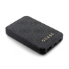 Guess 4G Leather Metal Logo - Power Bank 5000 mAh 15W (černá)