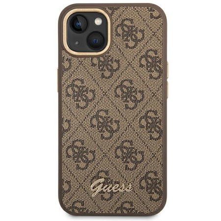 Guess 4G Metal Camera Outline Case - Coque pour iPhone 14 (Marron)