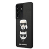 Karl Lagerfeld Saffiano Karl & Choupette Heads - Etui Samsung Galaxy S21 Ultra (czarny)