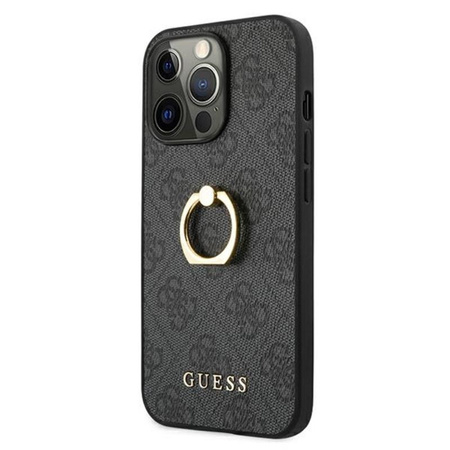 Pouzdro Guess 4G Ring - iPhone 13 Pro Case (šedé)