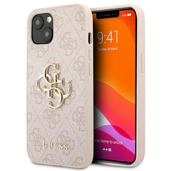 Guess 4G Big Metal Logo - Coque pour iPhone 13 mini (rose)