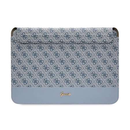 Pouzdro na počítač Guess 4G Stripe Metal Logo - 14" pouzdro na notebook (modré)