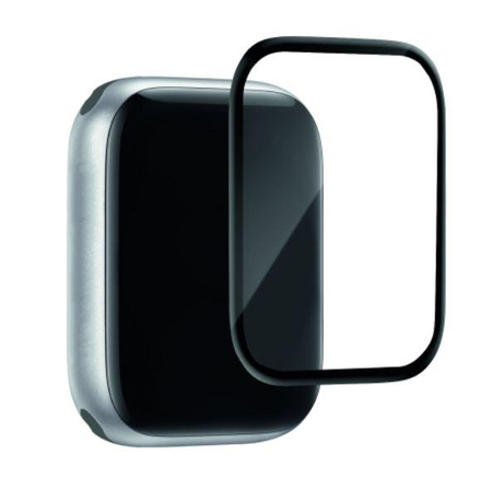 Puro Flexible Shield Edge to Edge - Hybrid-Bildschirmschutzglas + Applikator für Apple Watch 7 (45 mm)
