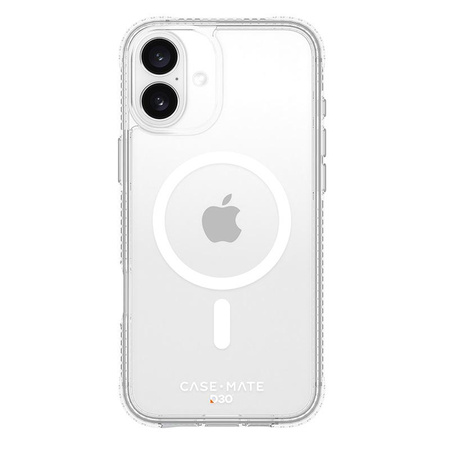 Case-Mate Tough D3O MagSafe - Étui pour iPhone 16 Plus (transparent)