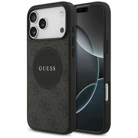 Guess 4G Circle Classic Logo MagSafe – Case iPhone 17 Pro Max (Black)