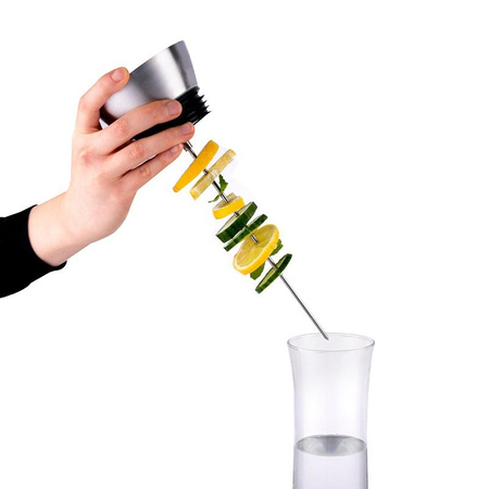 Glass carafe with fruit skewer 1.1 l design