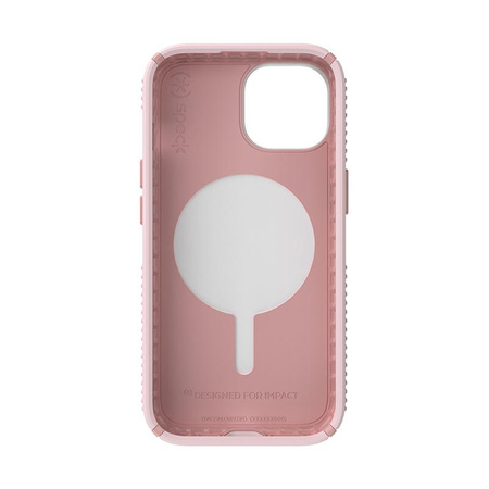 Speck Presidio2 Grip ClickLock & MagSafe - Coque iPhone 15 / iPhone 14 / iPhone 13 (Rose Nimbus / Rose Dahlia)