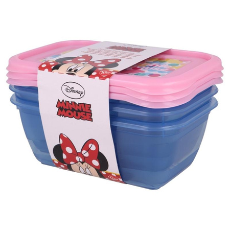 Minnie Mouse - Set of food containers 540 ml (3 pcs.)