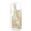 Karl Lagerfeld Glitter Liquid Floatting Charms - pouzdro pro iPhone 11 Pro (zlaté plovoucí přívěsky)