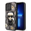 Karl Lagerfeld Iconic Karl Flower - iPhone 13 Pro Max tok (szürke)