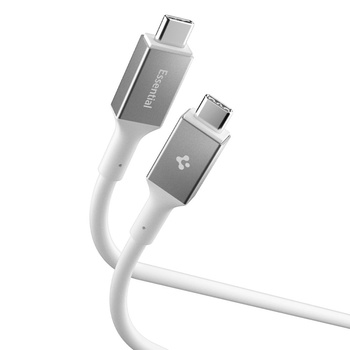 Kabel USB C Szybkie Ładowanie 1.2m Spigen Essential do iPhone Biały 240W PD