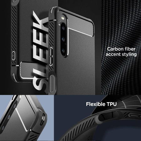 Spigen Rugged Armor - Gehäuse für Sony Xperia 1 V (Schwarz)