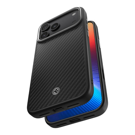 Etui do iPhone 17 Pro Max do MagSafe Spigen Enzo Aramid Oryginalne Czarne