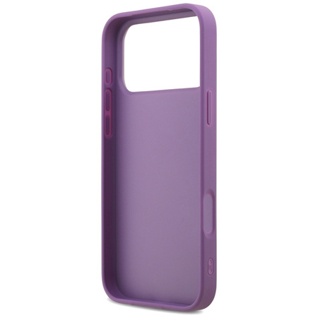 ETUI DO IPHONE 17 PRO MAX GUESS ORYGINALNE FIOLETOWE BROKATOWE MODNE CASE