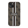 Guess 4G Printed Stripes MagSafe - iPhone 14 Plus Case (Brown)