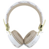 Guess 4G Triangle Round Shape - Wireless Over-Ear Bluetooth ENC Headphones (White)