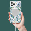 Rifle Paper Clear MagSafe - iPhone 13 Pro Case (Garden Party Blue)