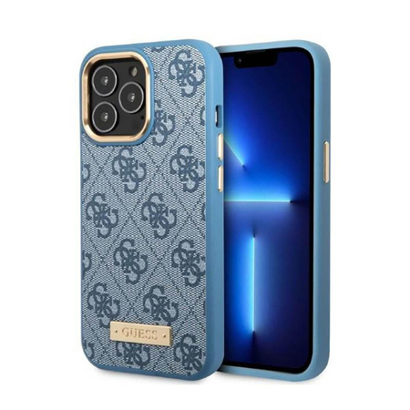 Guess 4G logólemez MagSafe - iPhone 13 Pro tok (kék)