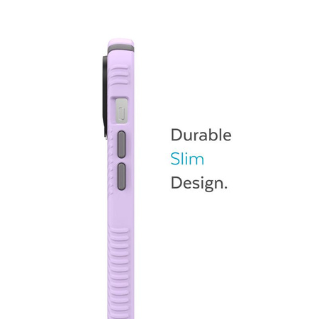 Speck Presidio2 Grip - Coque antidérapante pour iPhone 14 Pro Max (Spring Purple / Cloudygrey / White)