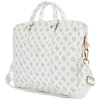 Guess 4G Peony Front Pocket Zipper Triangle Logo - Torba na notebooka 16" (biały)