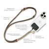 Guess CBDY 4G Chain - Universal phone strap (brown)