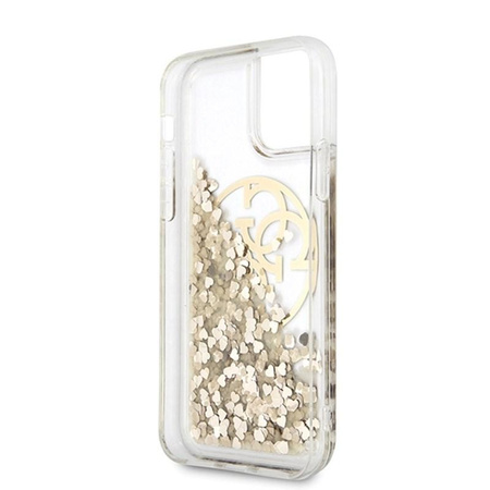 Guess Liquid Glitter Circle Logo - iPhone 11 tok (arany)