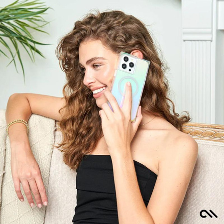 Case-Mate BLOX MagSafe - iPhone 15 Pro Hülle (Regenbogenfrostung)