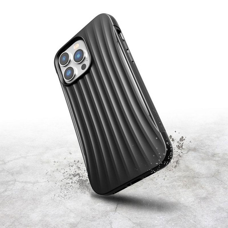 X-Doria Raptic Clutch - Étui biodégradable pour iPhone 14 Pro Max (Testé en chute de 3m) (Noir)