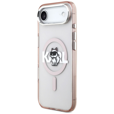 Karl Lagerfeld IML Choupette Sketch Logo MagSafe - Hülle iPhone Air (rosa)