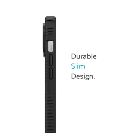 Speck Presidio2 Grip MagSafe - Rutschfestes Gehäuse für iPhone 14 Pro (Schwarz / Schwarz / Weiß)