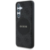 Guess 4G Round Patch Classic Logo MagSafe - Case for Samsung Galaxy S25+ (black)