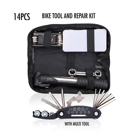 Bicycle Gear - Bicycle tool set in case 14 items