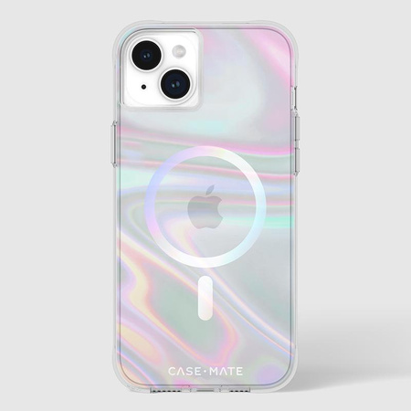 Case-Mate Soap Bubble MagSafe - Étui pour iPhone 15 Plus (Iridescent)