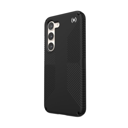 Speck Presidio2 Grip - Rutschfestes Gehäuse für Samsung Galaxy S23 (Schwarz/Schwarz/Weiß)