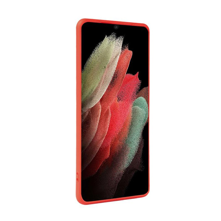 Crong Color Cover - Étui Samsung Galaxy S21 Ultra (rouge)