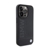 BMW Leather Hot Stamp - Étui pour iPhone 15 Pro Max (noir)