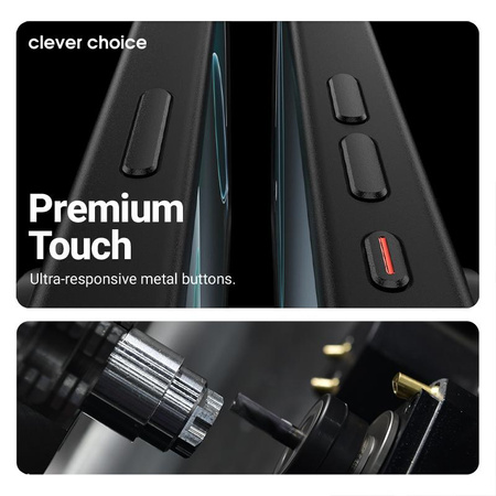 CZARNE ETUI MAGSAFE DO IPHONE AIR Crong CASE MAGNETYCZNE ELEGANCKIE