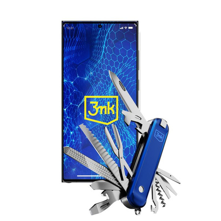 3mk HardGlass Max Lite - Tvrzené sklo pro Samsung Galaxy S23 Ultra (černé)