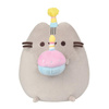 Pusheen - Plush stuffed animal with a birthday hat and a 24 cm cake