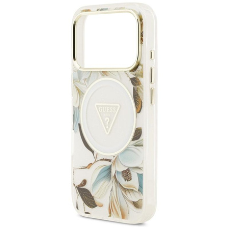 ETUI DO IPHONE 17 PRO do MAGSAFE GUESS KWIATY ORYGINALNE ELEGANCKIE MODNE