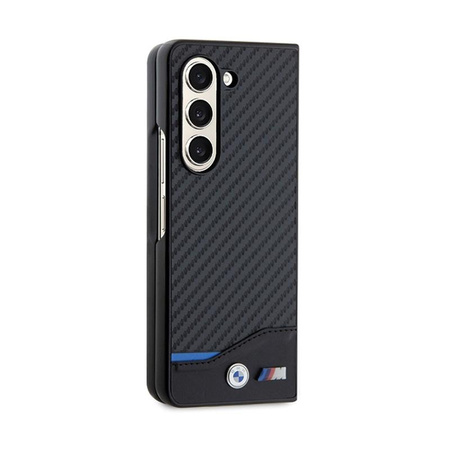 BMW Leather Carbon - Hülle für Samsung Galaxy Z Fold 5 (Schwarz)