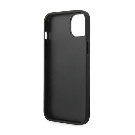 Karl Lagerfeld Saffiano Mono Metall Logo - iPhone 14 Tasche (schwarz)